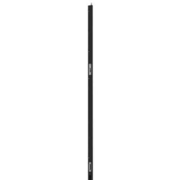 Aluminium contra-espagnolet S2, Zwart CET38 2250mm (tbv meerpuntsluiting 1758)
